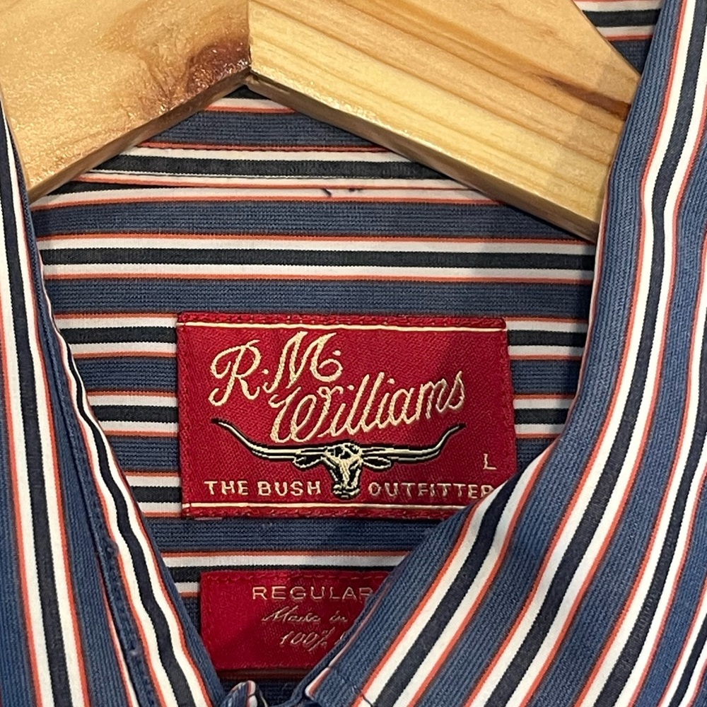 RM Williams Western Style Men’s Shirt Size Large 100% Cotton
